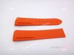 Aftermarket Omega Planet Ocean Orange Rubber Strap 22mm / Replica Watch Bands